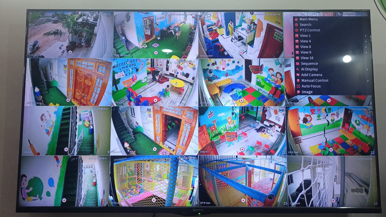 CCTV Monitored 100% Safe Campus at Success Kids