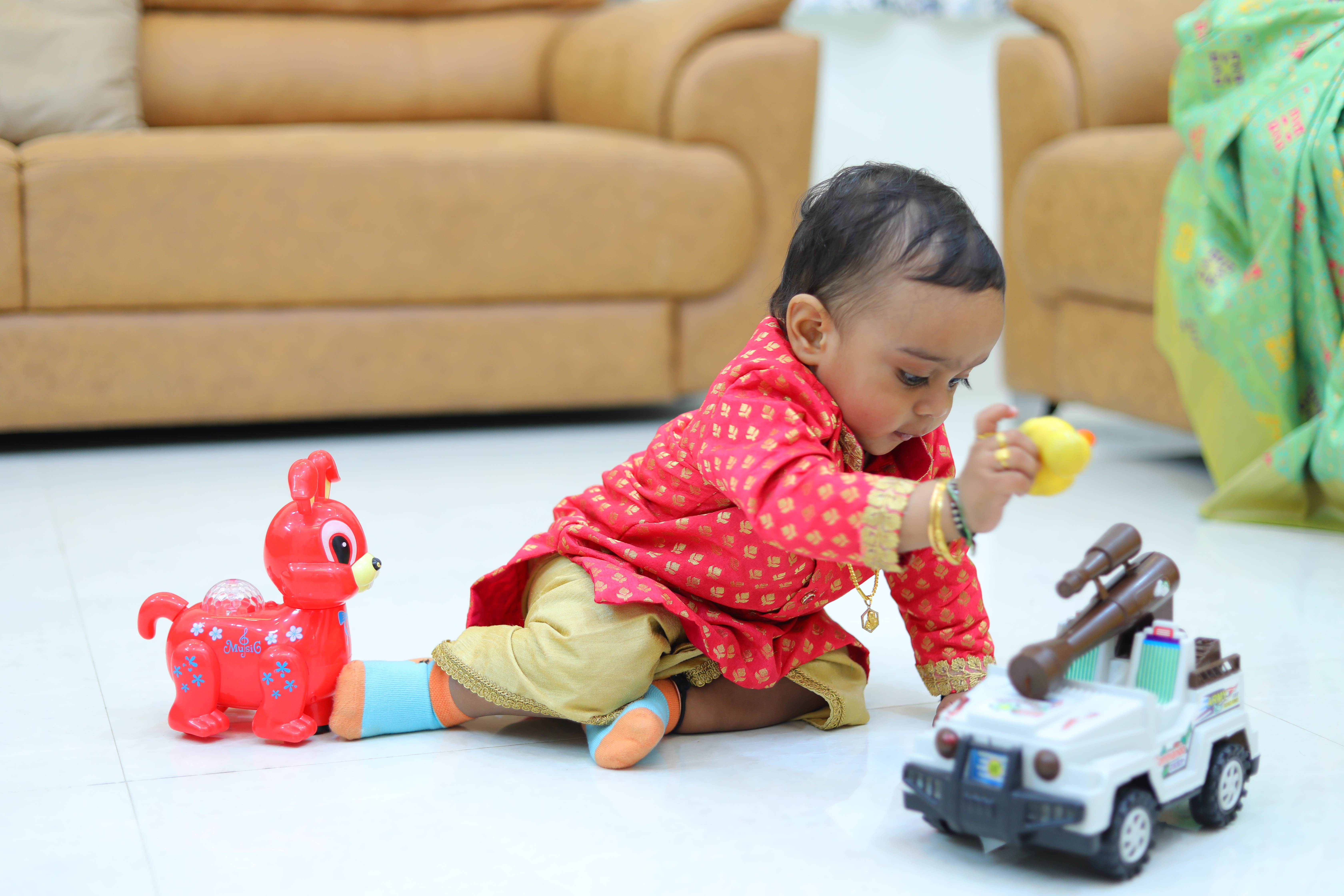Children engaged in a hands-on learning activity at Success Kids